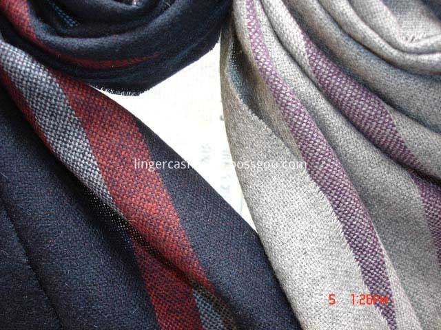 New Design Cross Stripe Wool Scarf