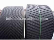 Din standard pattern conveyor belt, Chevron V Y pattern flat belt