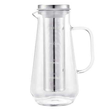 Cold Brew Coffee and Iced Tea Maker: Glass Container for Cold Brew Coffee and Tea