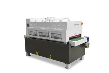 Composite wooden board brush sanding machine