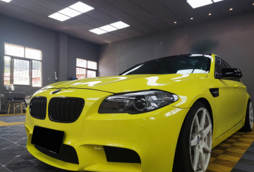 Glossy Lemon Yellow Car Wrapping1.52*18M