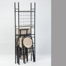 Compact Folding Dinner Table Sets with Shelf