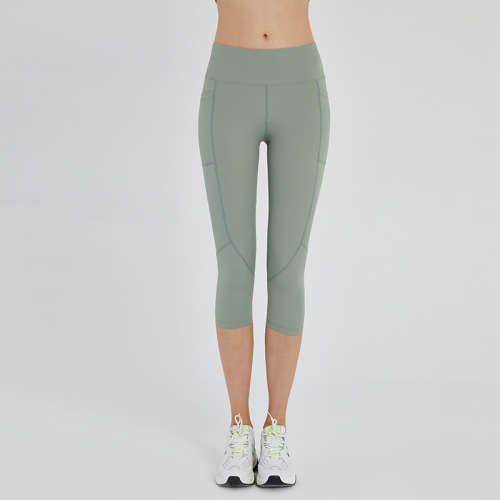 Pantaloni da yoga a vita alta da donna fitness elasticizzati