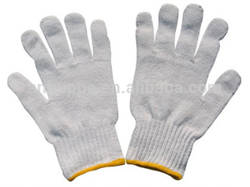 cotton gloves, construction safety gloves