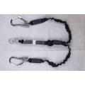 Energy absorber Lanyard with Two Big Safety Hooks and Single Mid Hook