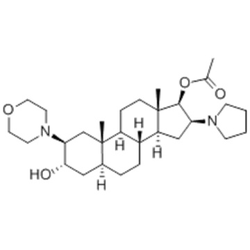 (2b, 3a, 5a, 16b, 17b) -17-Acetoxy-3-hydroxy-2- (4-morpholinyl) -16- (1-pyrrolidinyl) androstan CAS 119302-24-8