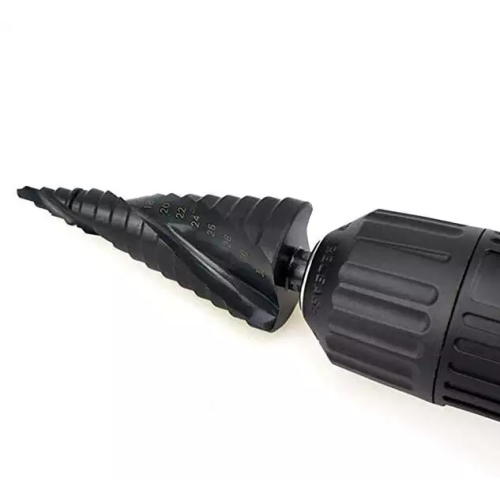 Goede kwaliteit 4-32 mm Triangle Spiral Step Conical Cone HSS Hex Shank Hyper Getapte boorbits voor metaal