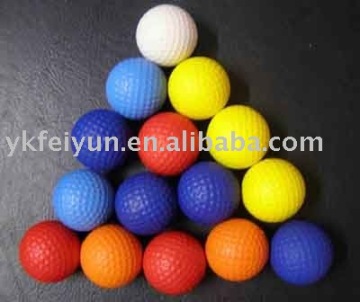 Pu stress golf ball