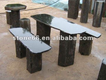 Natural stone bench