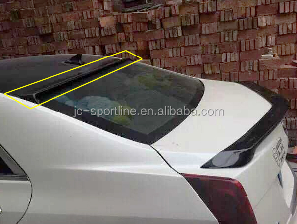 Carbon Fiber ATS Roof Window Spoiler Wing For Cadillac ATS Sedan 13-15