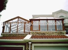 Wood aluminum arch Conservatory