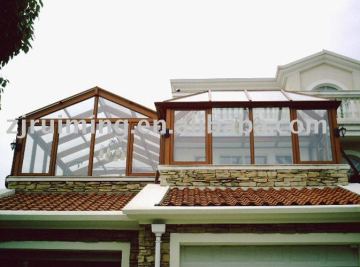 Wood aluminum arch Conservatory