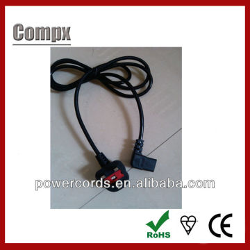 UK BS Standard 3 pin plug british standard power cord