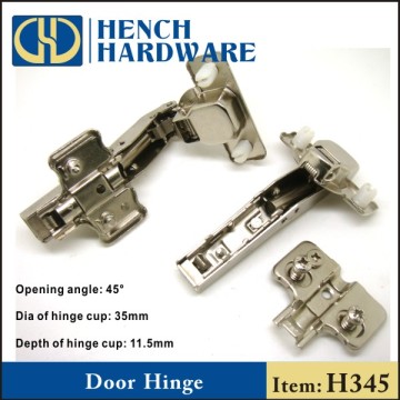 Room furniture hardware 45 degree cabinet hinges