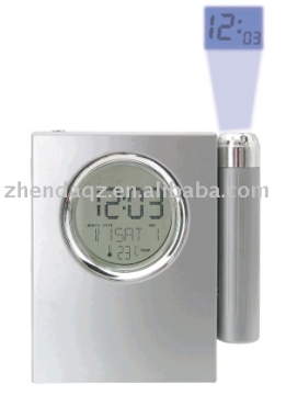 Desktop LCD projection calendar clock
