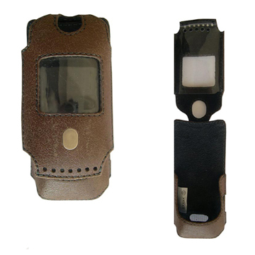 MOT RAZR Leather Case Distressed Leather