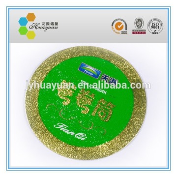 green color foil lids