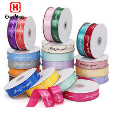 Factory Wholesale Polyester Satin Ribbon with Custom Logo Printing