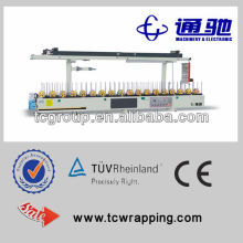 Automatic cupboard profile wrapping machine line