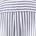 Poplin blue and white stripe dress