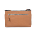 Large Pouch Small Clutch Saffiano Leather Tan Color