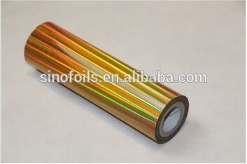 PET Holographic foil for paper 640mmx120m