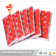 Scented color tea light candle