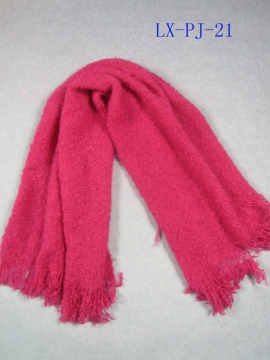 100%Acrylic Woven Fringes Scarf Loop Yarn