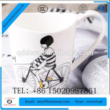 ceramic decal 16oz stoneware coffee mugs