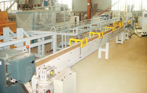 Línea de la granulación para experimento de madera y plástico