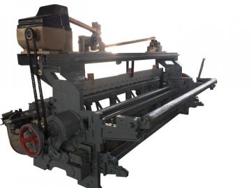 Yuefeng shuttless textile machine weaving jute fabric