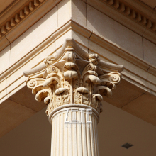 High Quality new design marble stone gate pillar capital