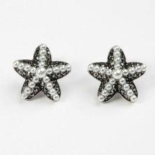 Latest design of pearl stud earrings light star earrings