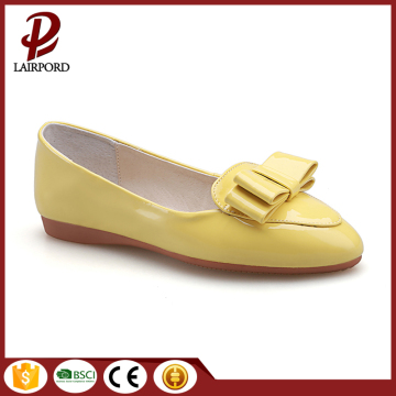 hot sale women flat PU shoes wholesale