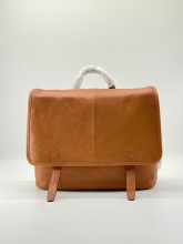 Vegetable Tanned Sheepskin Messenger Backpack
