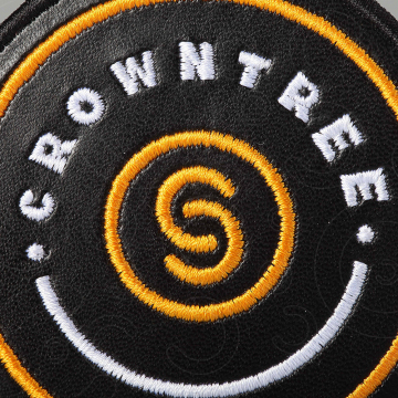 Leather or PU embroidery patch