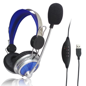 Computer Stereo Call Center USB Headphone Gaming Headset