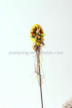 colorful egg twig cutting decoration