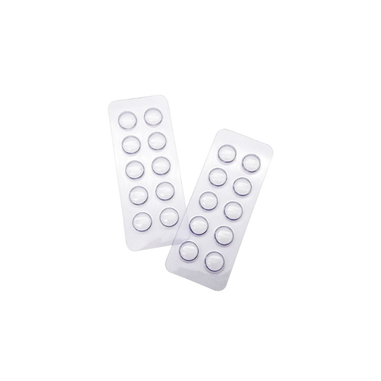 Tibbiy tabletkalar shaffof plastik pufakchali laganda uchun qadoq