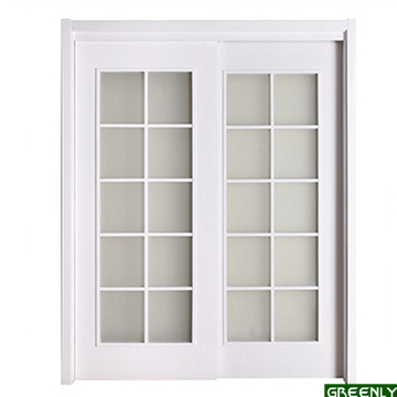 Glass Sliding Studio Wood Door