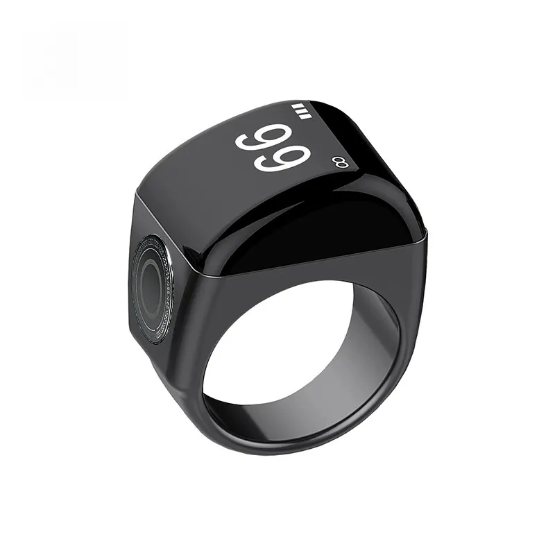 Smart Digital Tasbih Rings - Waterproof Prayer Counter with OLED Screen