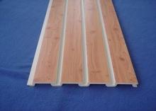 Plastic Taupe Slat Wall Panels / White Slatted Wall Panels