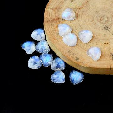 High Quality Heart Shape Moonstone gemstone factory