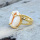 Nuevo anillos de conchas de mares de llegada anillo de concha de mar chapada plateada para mujeres regio de cumpleaños aniversario