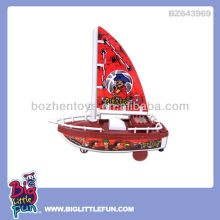 pull line amphibious pirate boat toy