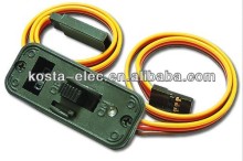 RC 5x Heavy Duty RC Switch LED Receiver Battery On Off JR Futaba Lead Connectors