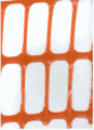 Kunststof veiligheidshek (oranje)