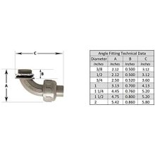 Conector a presión no metálico hermético a líquidos de 1/2 pulg.