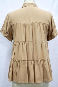 rayon challis of women's shirt