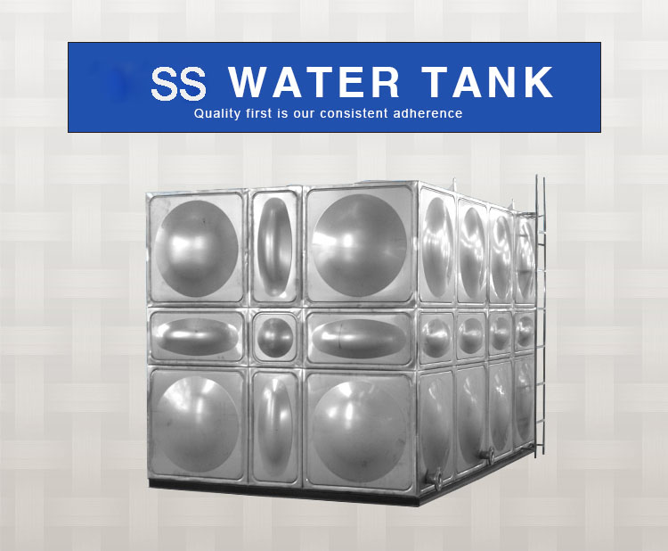 Square Type Stainless Steel Water Tank Assembled Panels/ss Water Tank 1000 Liters